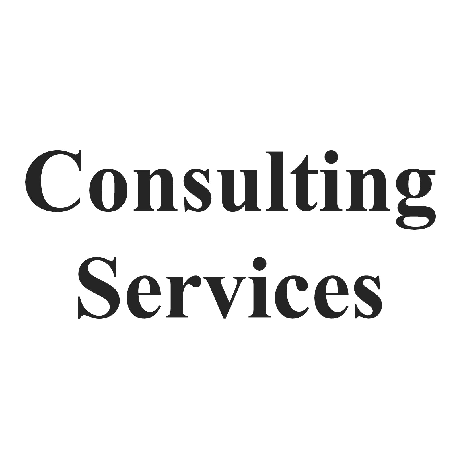Consulting Services