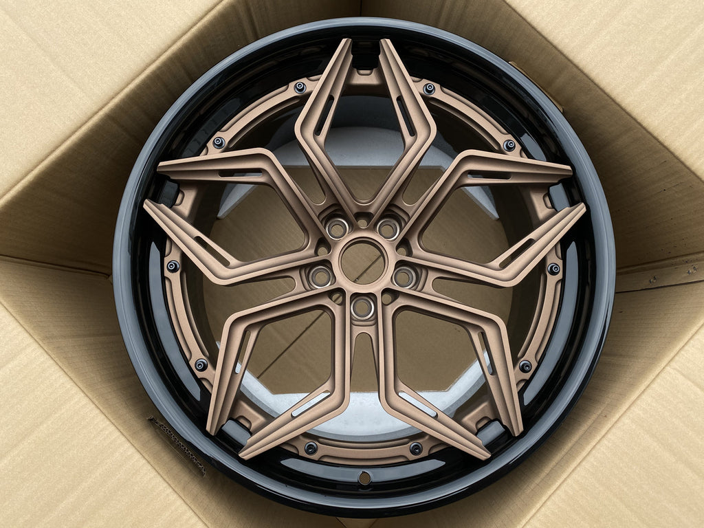 Ronnie Forged High Quality Deep Lip Forged Car Wheels Rims 18 19 20 21 22 Inch 2 Piece Forged Custom Car Wheels - 2P57 image 1